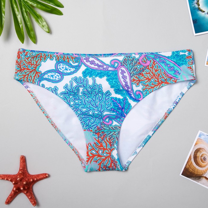 Трусы купальные женские FIJI SP3006 цвет голубой, р-р 46 (98)