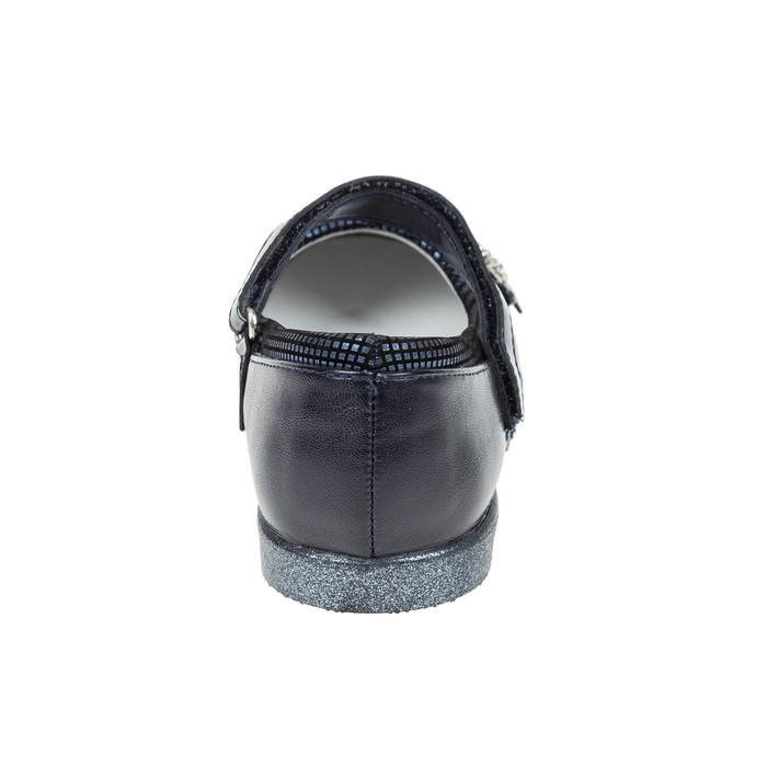 Туфли школьные для девочки SC-21452 (синий) (р. 35)