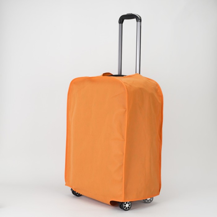 Чехол для чемодана 24" «Цветы», цвет оранжевый