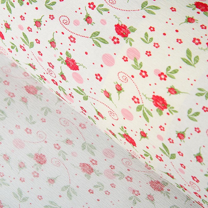 Бумага крепированная «Тысяча оттенков розового», 3 цвета микс, 32 г/м², 50 x 200 см, цена указана за 1 лист