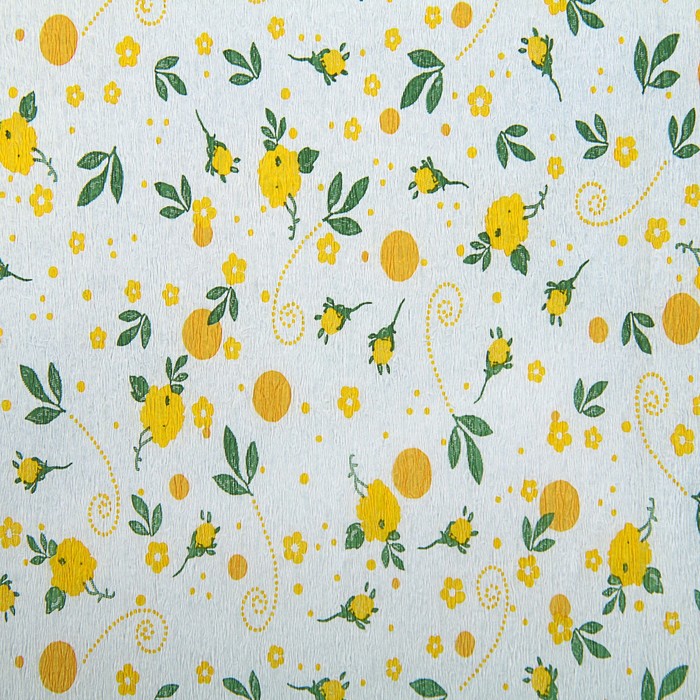 Бумага крепированная «Тысяча оттенков жёлтого», 3 цвета микс, 32 г/м², 50 x 200 см, цена указана за 1 лист