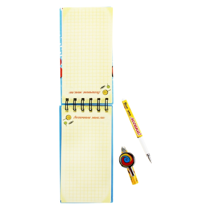 Набор "Женская логика интереснее": блокнот и ручка