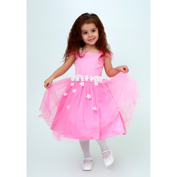 Платье нарядное для девочки, рост 104 см, цвет розовый 1Н22-2