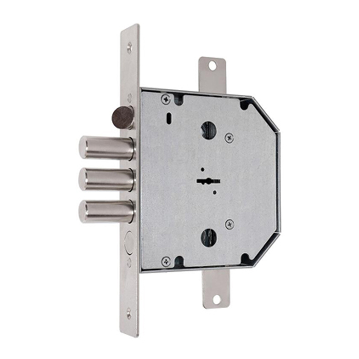 Замок врезной "Сенат" ЗВСЗЗТ-9, левый, с защелкой и задвижкой, б/о, с/т, 5 ключей