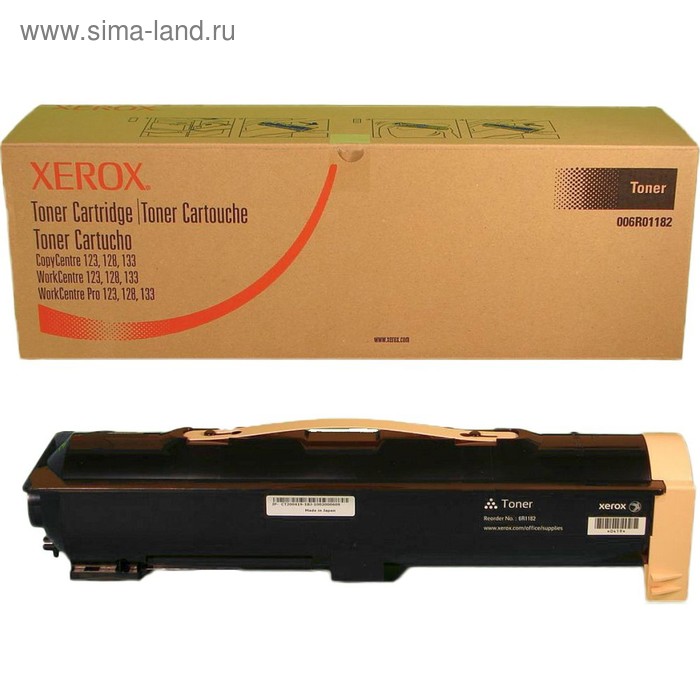 Тонер Картридж Xerox 006R01182 черный для Xerox WCP 123/128/133 (30000стр.) картридж xerox 006r01160 30000стр черный