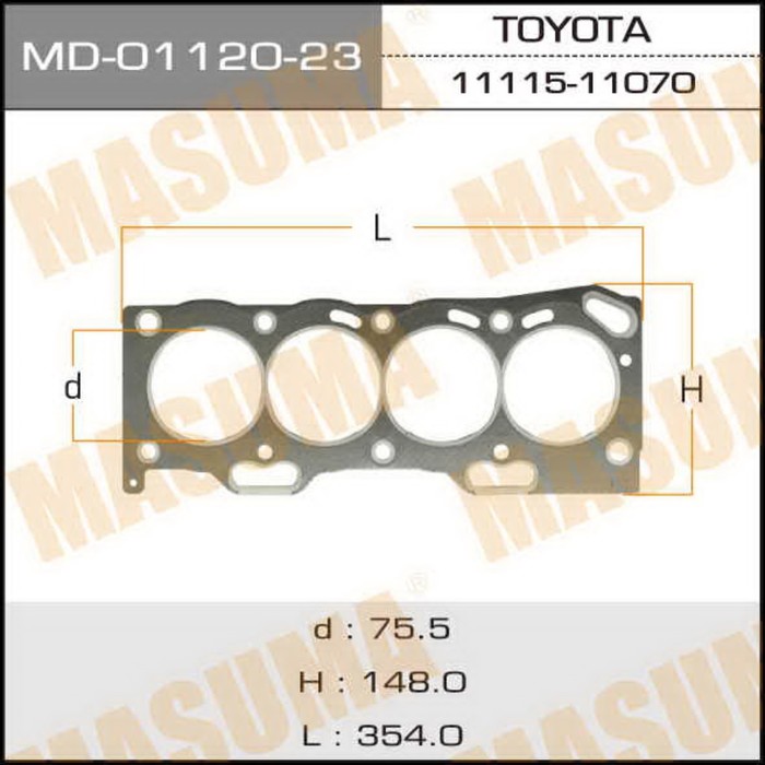 Прокладка ГБЦ Masuma MD0112023
