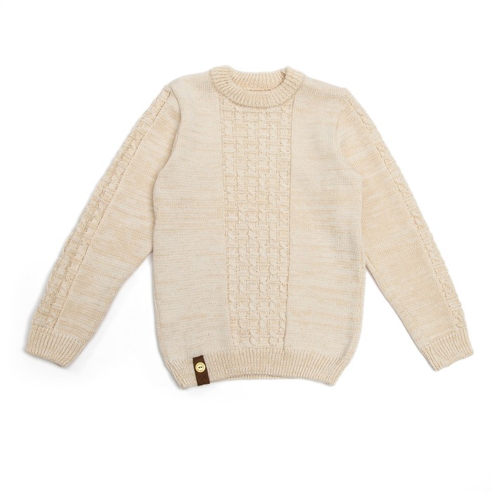 Джемпер для мальчика, рост 92-98, цвет бежевый 1629_М