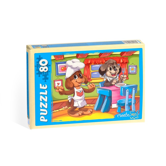 Пазл "Приключения щенков", 80 элементов, МИКС