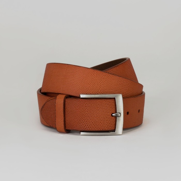 Ремень мужской, пряжка металл, ширина - 3,5 см, цвет светло-коричневый