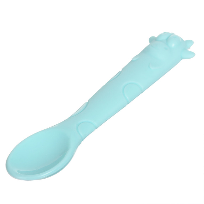 Ложка детская силиконовая «Му-му», от 5 мес., цвета МИКС