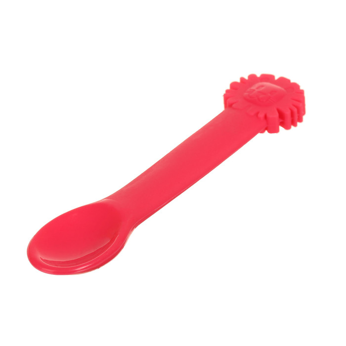 Ложка детская силиконовая «Лёвушка», от 5 мес., цвета МИКС