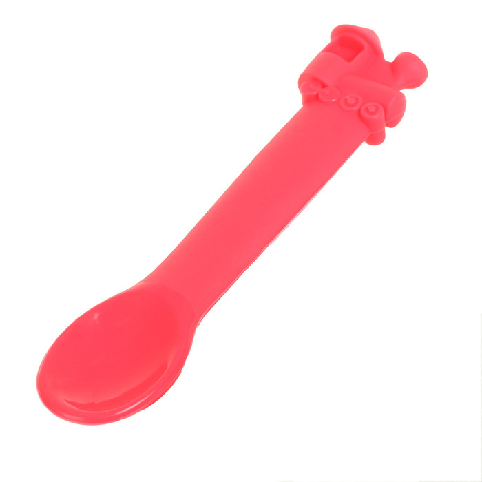 Ложка детская силиконовая «Паровозик», от 5 мес., цвета МИКС