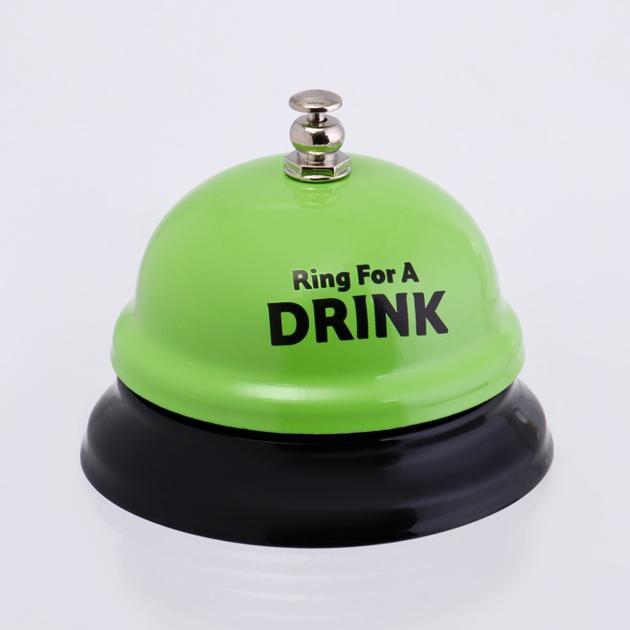 Звонок настольный Время пить!, 7.5 х 7.5 х 6 см, зеленый настольный звонок время для кофе