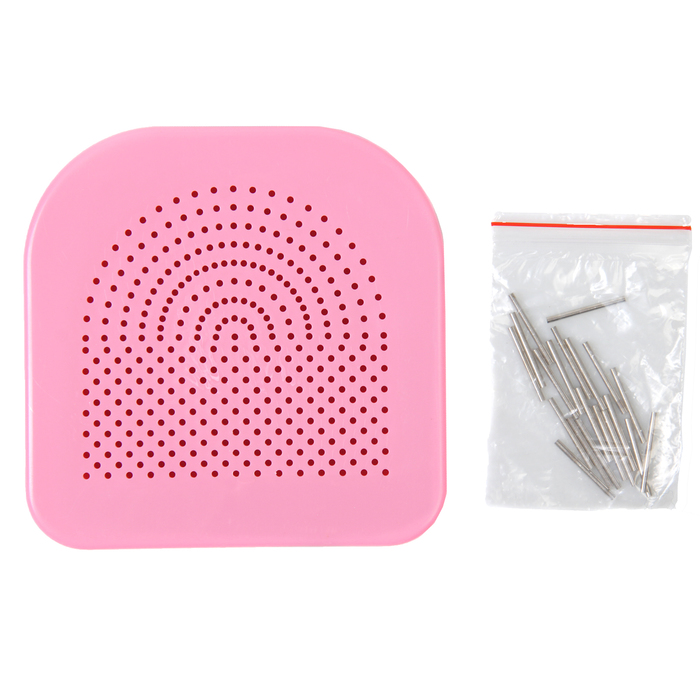 Пластиковая доска со сменными иглами (20 шт.) для петельчатого квиллинга, 10,5 х 10,5 см