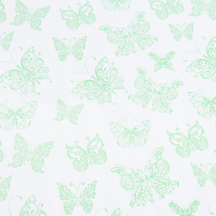 Плёнка для цветов "Бабочки яблочно-зелёные", 0,72 х 7,5 м, 40 мкм, 200 г