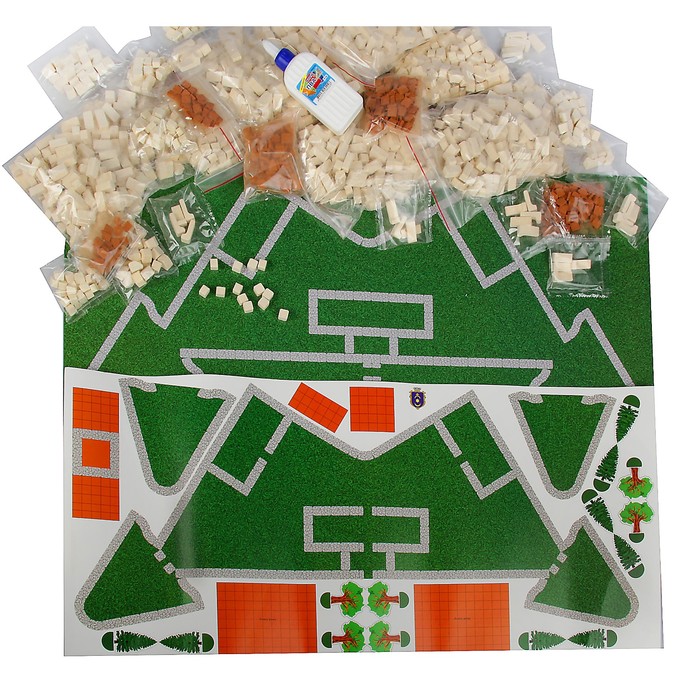 Конструктор керамический "Княжеская крепость", 1700 деталей