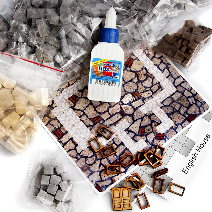 Конструктор керамический "Английский домик", 500 деталей