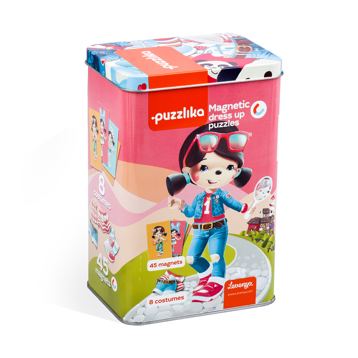 Пазлы магнитные «Куклы», 45 элементов
