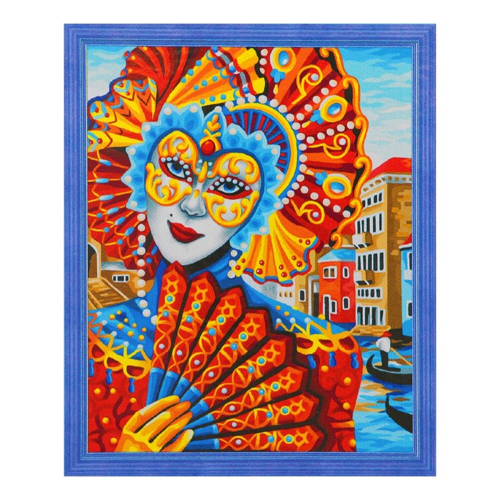 Картина стразами "Незнакомка с веером"