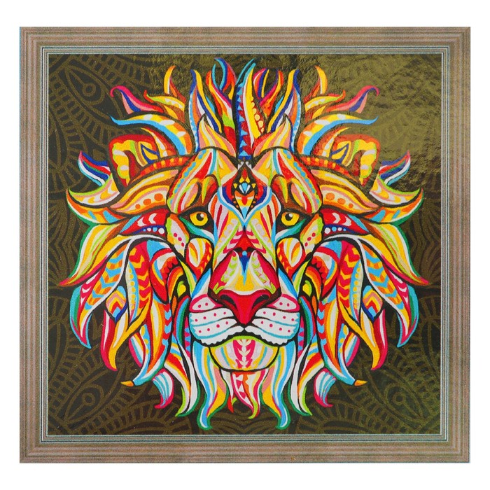 Картина стразами "Дух льва"