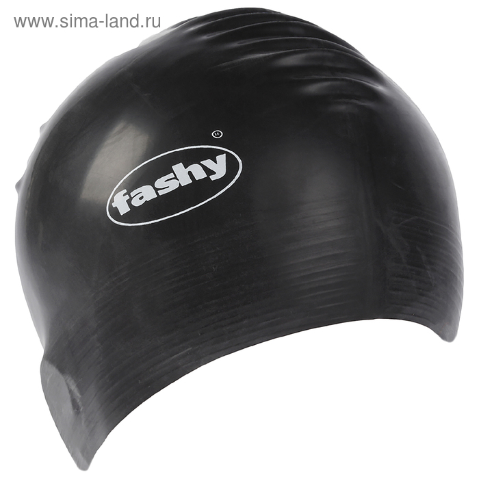фото Шапочка для плавания fashy flexi-latex cap, латекс, цвет чёрный