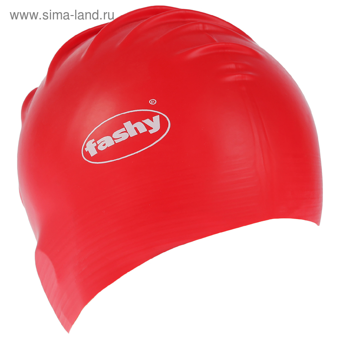 фото Шапочка для плавания fashy flexi-latex cap, арт.3030-00-55, латекс, цвет красный