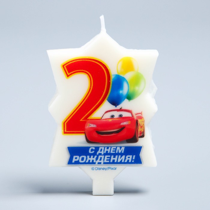 Свеча в торт Дисней 2 "С Днем Рождения", Тачки