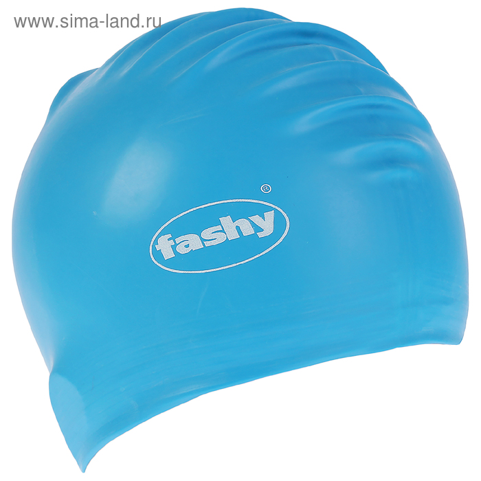 фото Шапочка для плавания fashy flexi-latex cap, арт.3030-00-75, латекс, цвет голубой