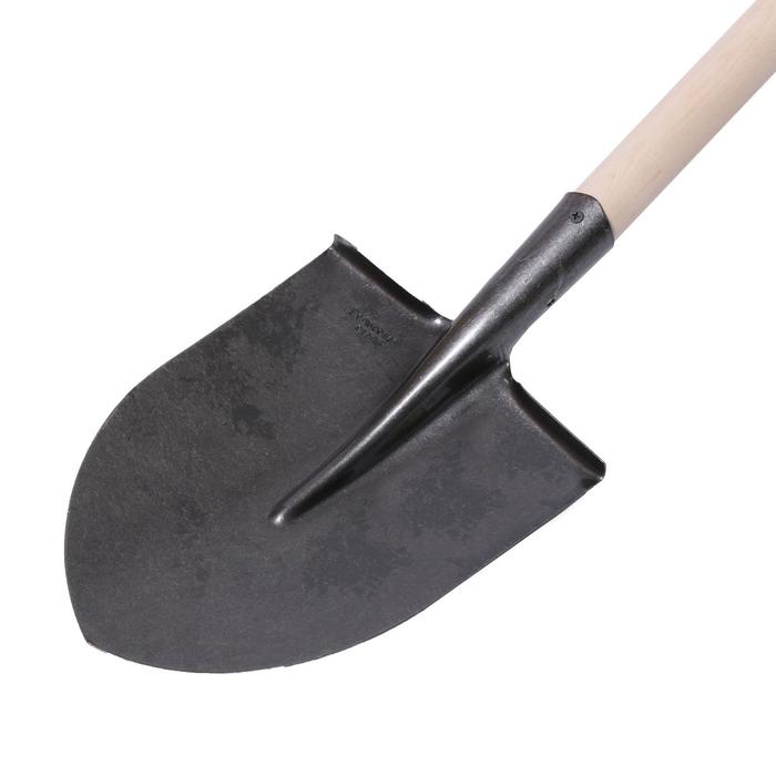 Лопата штыковая, с черенком, с ручкой, "Зевс"