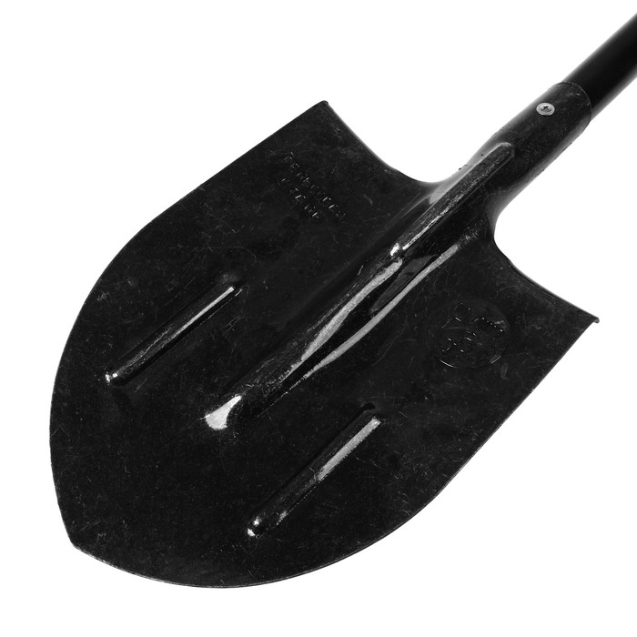 Лопата автомобильная, с черенком, с ручкой, "Ника"