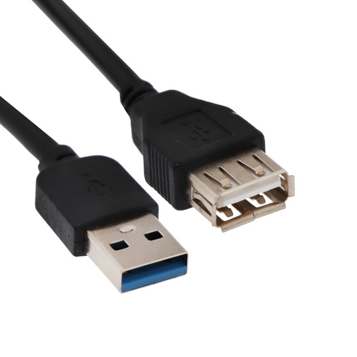 Кабель-удлинитель USB Am-Af, 3 м, черный