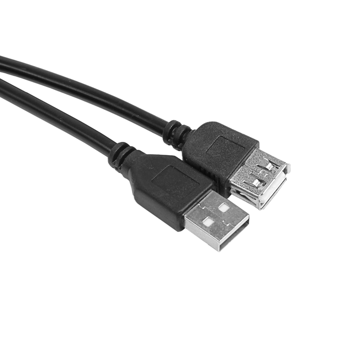 Кабель-удлинитель USB Am-Af, 5 м, черный