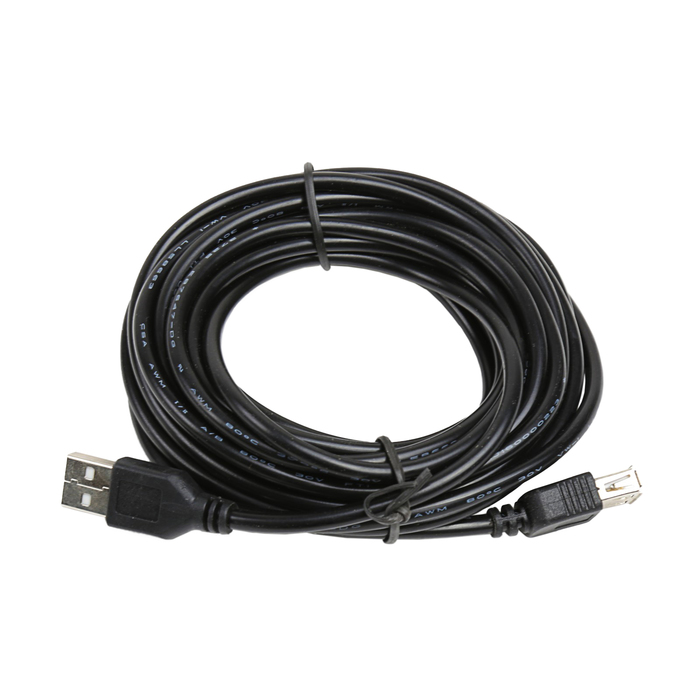 Кабель-удлинитель USB Am-Af, 5 м, черный