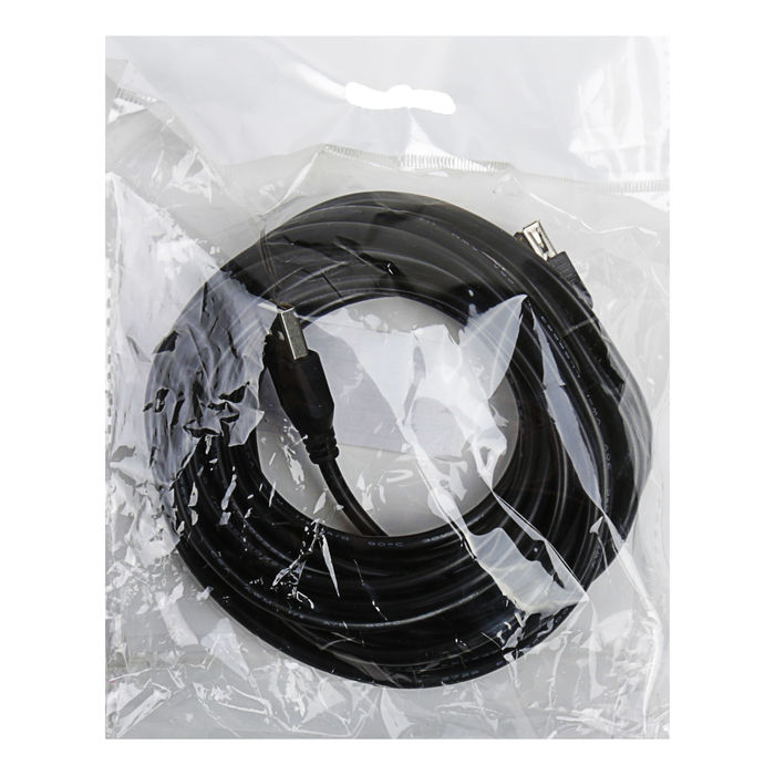 Кабель-удлинитель USB Am-Af, 5 м, черный