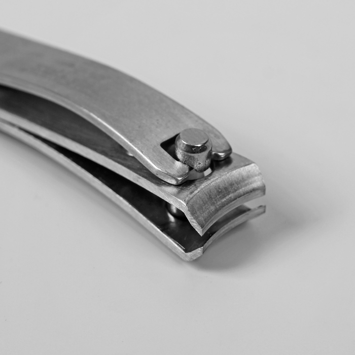 Кусачки-книпсер маникюрные, 5,5(±0,5)см, цвет матовый серебристый