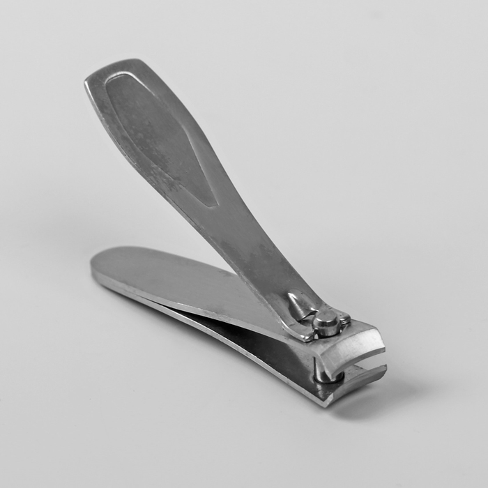 Кусачки-книпсер маникюрные, 6,5(±0,5)см, цвет матовый серебристый