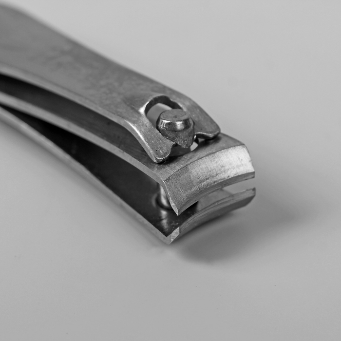 Кусачки-книпсер маникюрные, 6,5(±0,5)см, цвет матовый серебристый