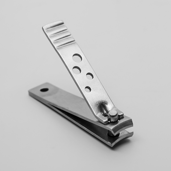 Кусачки-книпсер маникюрные, 6(±0,5)см, цвет матовый серебристый