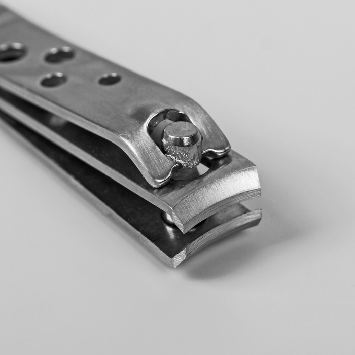 Кусачки-книпсер маникюрные, 6(±0,5)см, цвет матовый серебристый