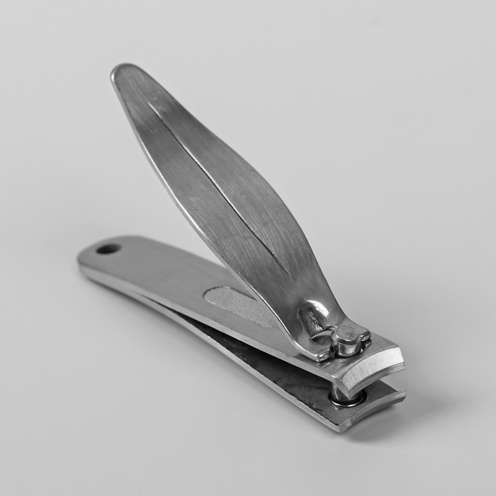 Кусачки-книпсер маникюрные, 6,5(±0,5)см, цвет матовый серебристый