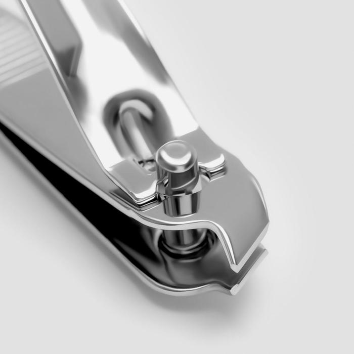 Кусачки-книпсер маникюрные, скошенные, 6(±0,5)см, цвет серебристый