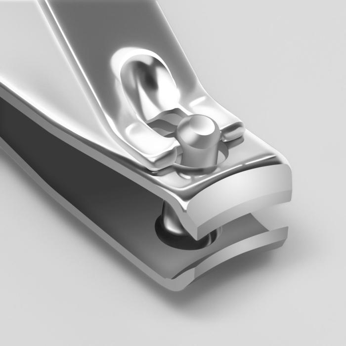 Кусачки-книпсер маникюрные, с пилкой, 6,5(±0,5)см, цвет серебристый