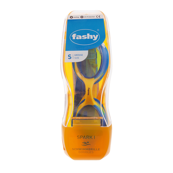 Очки для плавания FASHY Spark 1, синие линзы