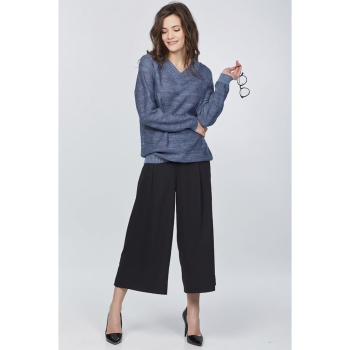 Джемпер женский, размер 44, цвет меланж джинсовый 9205-08-01