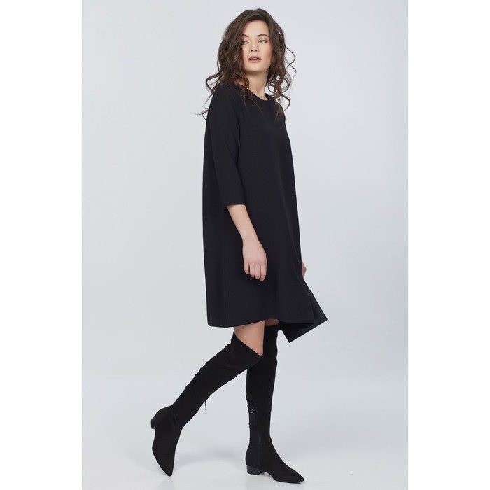 Платье женское, размер 42, цвет чёрный 161-01