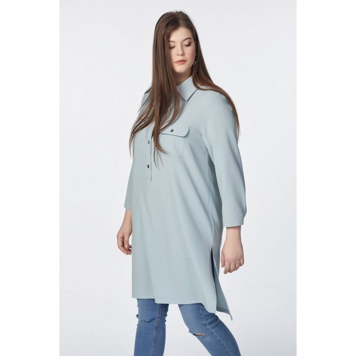 Туника женская, размер 50, цвет бледно-голубой 2-122-10