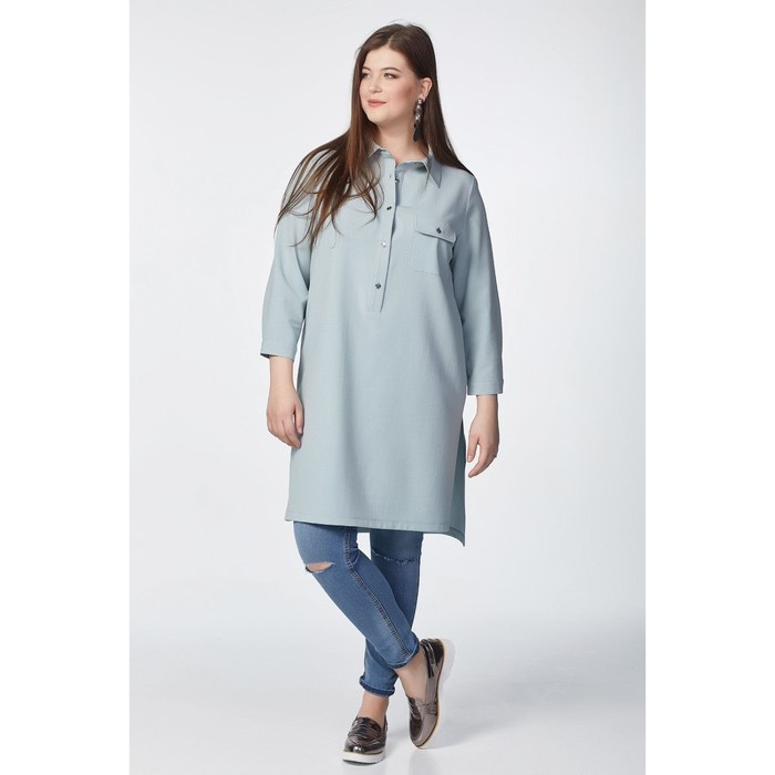 Туника женская, размер 50, цвет бледно-голубой 2-122-10