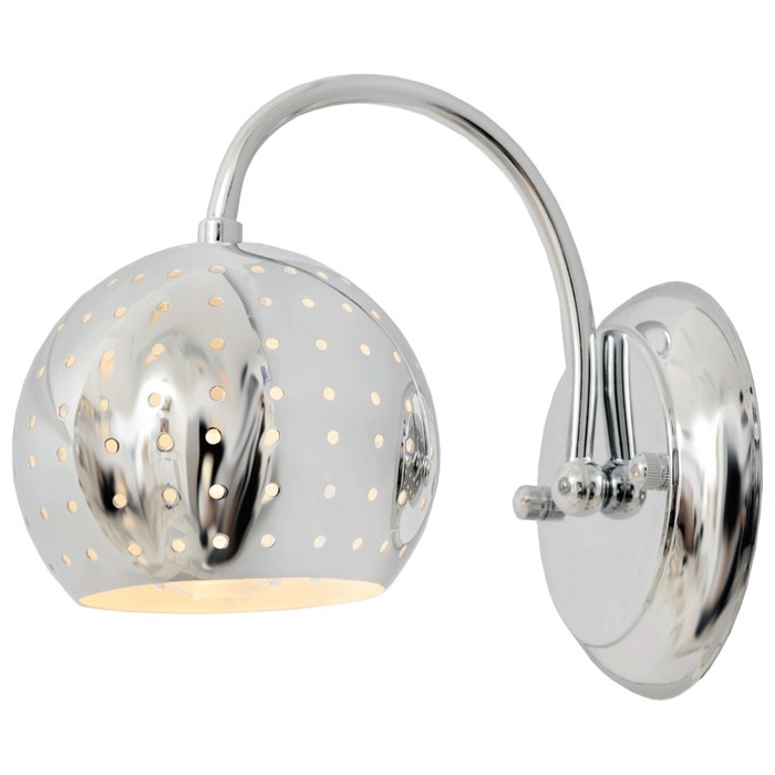 Бра "Космос" 1x60W Е14 хром 12x17x20см