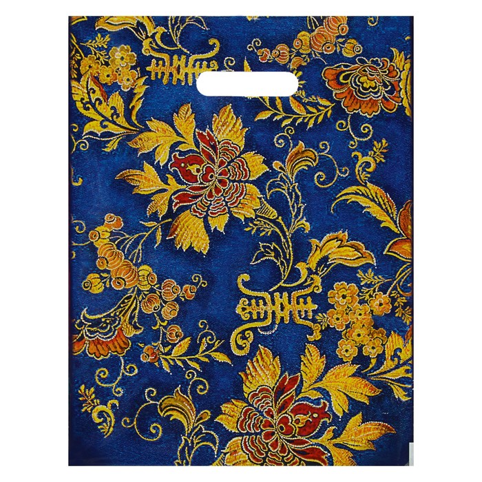 Пакет "Гобелен", полиэтиленовый с вырубной ручкой, 30 х 40 см, 60 мкм