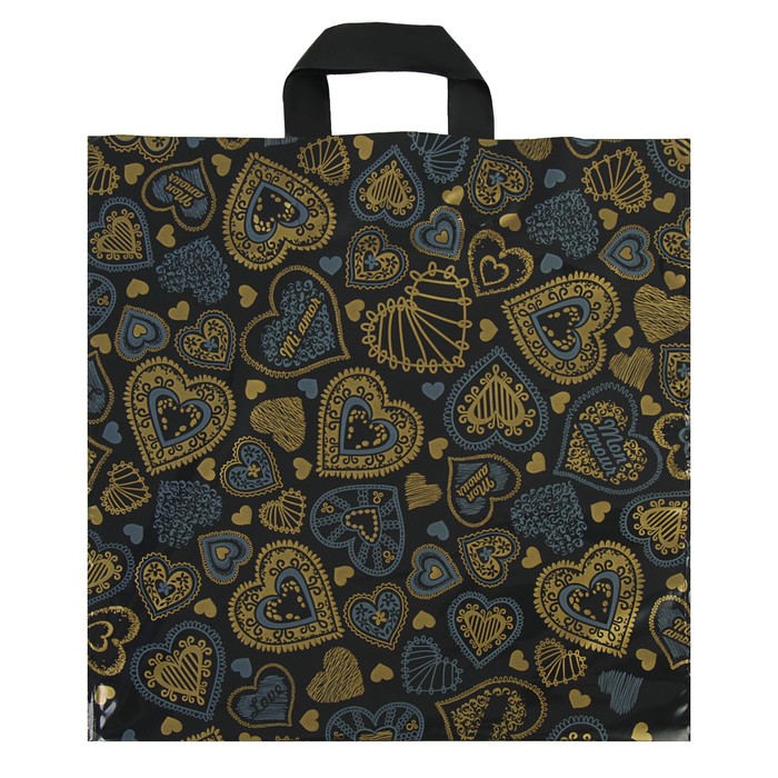 Пакет "Адель", полиэтиленовый с петлевой ручкой, 40 х 40 см, 100 мкм